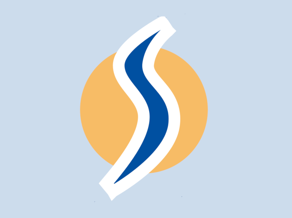 Logo Blå Bakgrunn