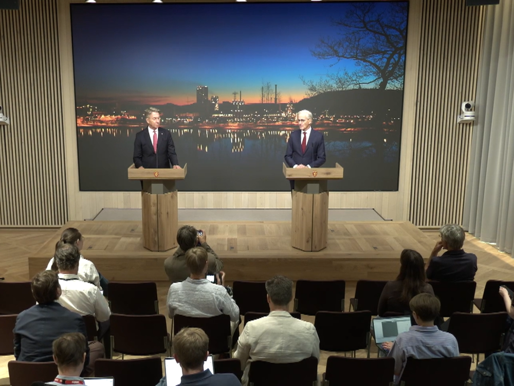 Pressekonferansen Beskjært