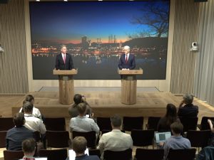 Pressekonferansen Beskjært